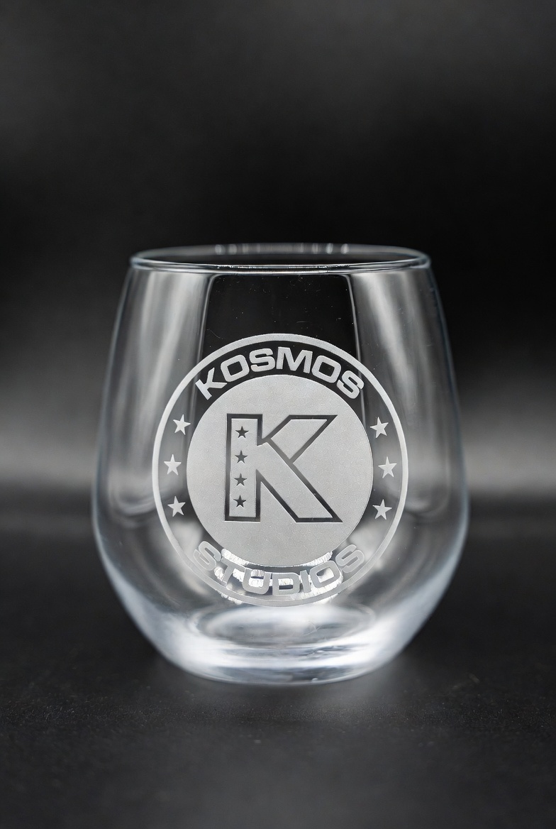 Engraved Glass Cup